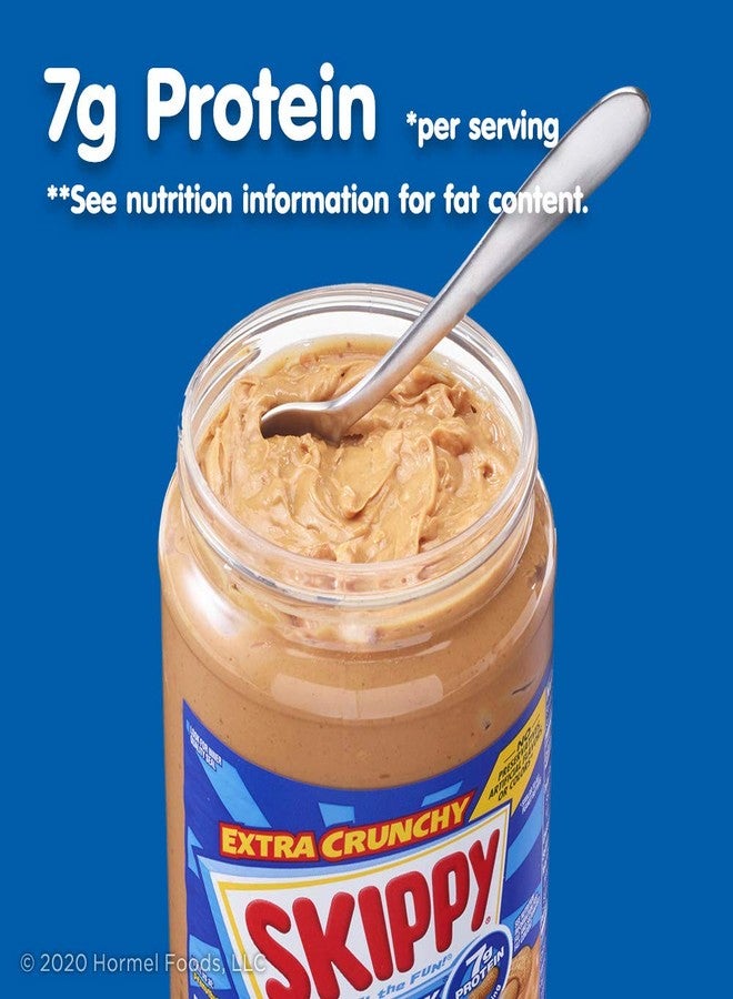 SKIPPY Chunky Peanut Butter, Crunchy Peanut Butter, Twin Pack, 40oz Jars - Image 4
