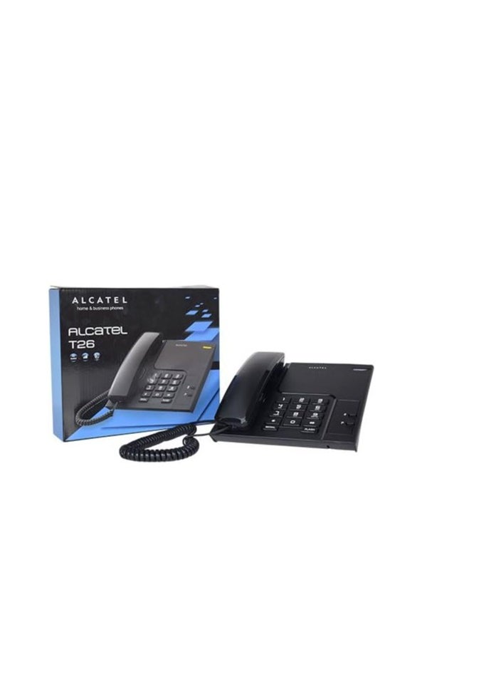 Generic Alcatel Landline Phone - Classic Black Design for Reliable Performance and Clear Communication  - Image 1