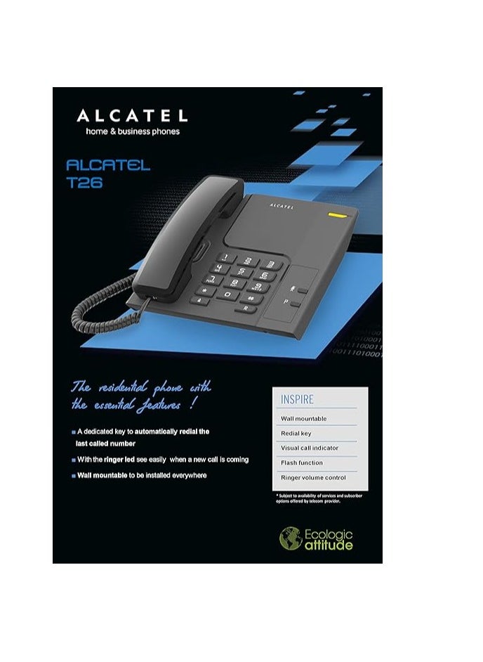 Generic Alcatel Landline Phone - Classic Black Design for Reliable Performance and Clear Communication  - Image 4