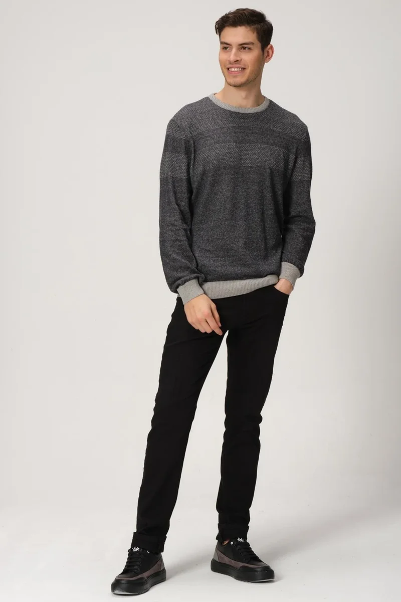 Alexander Gardi Patterned Crew Neck Sweater (E20-5122)