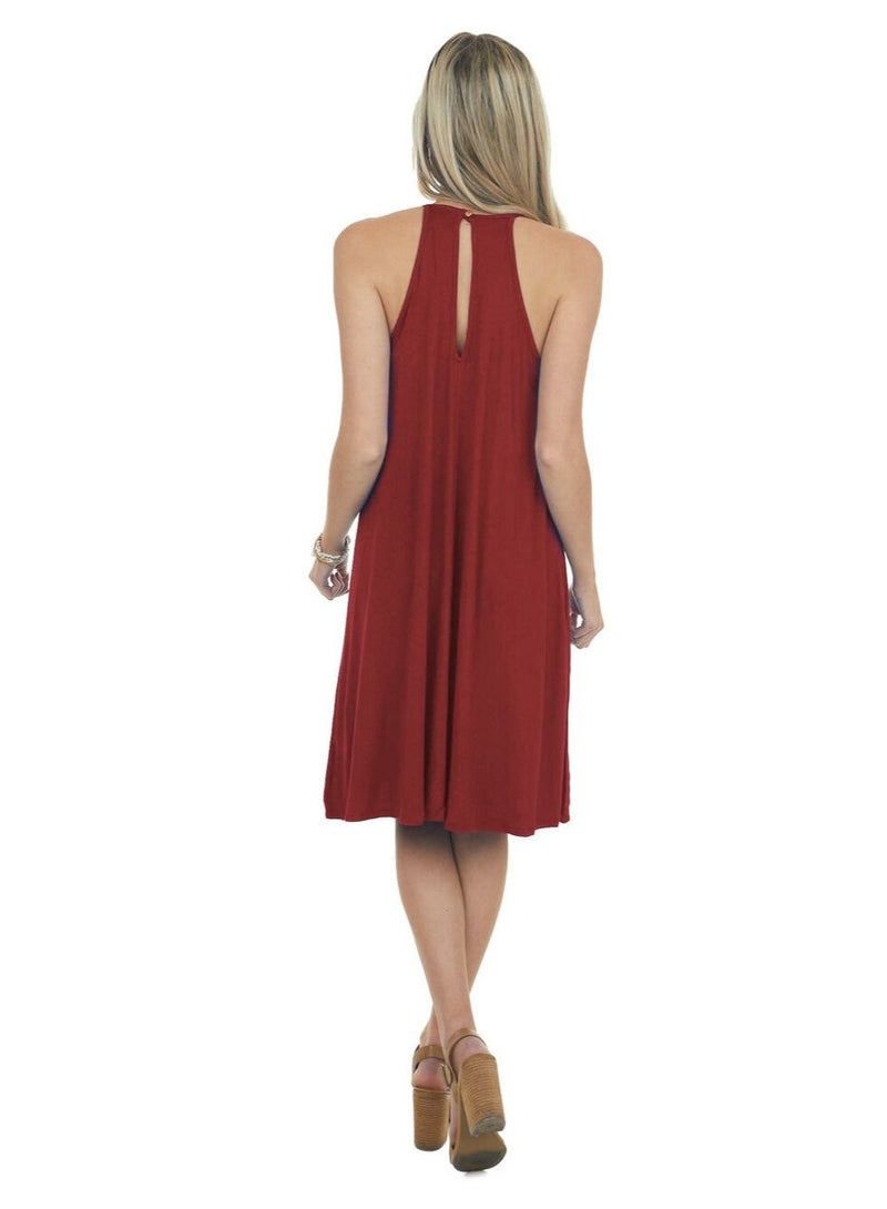 Bohemian Lace Crochet Open Back Dress - Image 3