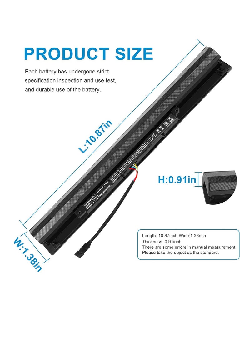Zexen L15L4A01 Replacement Battery Compatible for Lenovo B50-50 B71-80 V4400 Ideapad 100-14IBD 100-15IBD Series; Replacement for L15L4A01 L15M4A01 L15S4A01 L15S4E01(14) .8V 22 00 mAh) - Image 5