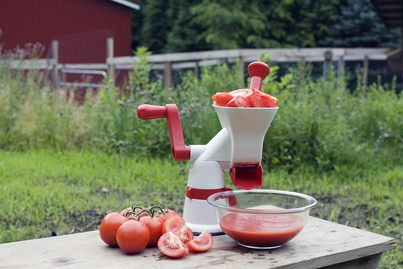 Weston Weston Fruit  Tomato Press 3 Cup Capacity Red and White 671101W  - Image 4
