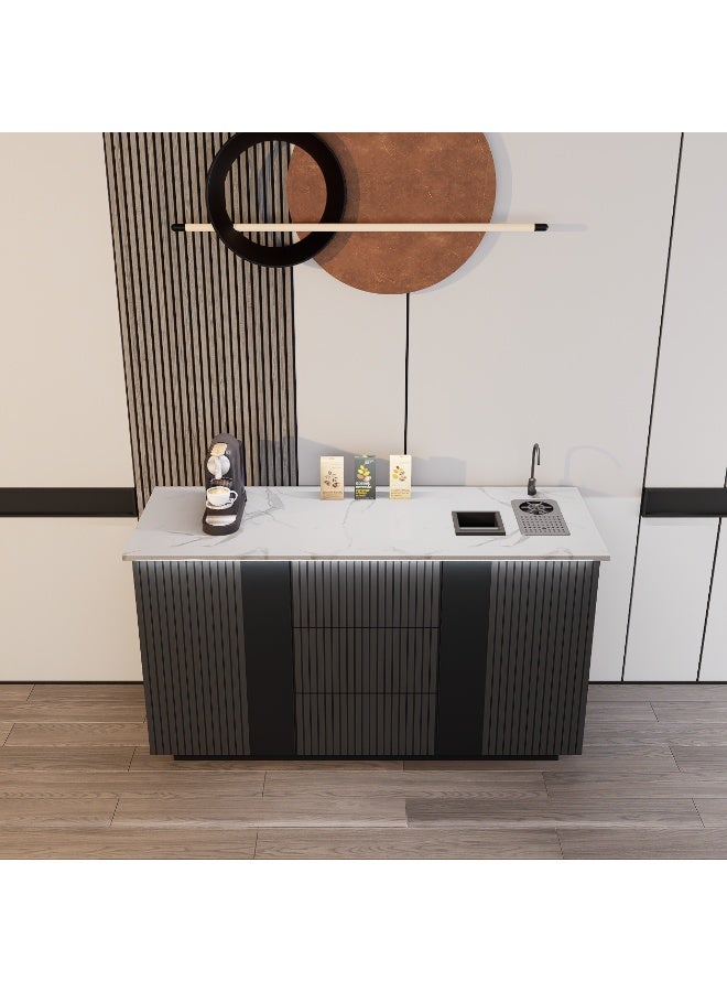 كوفي وورلد ركن القهوة بكج شامل الاضاءة المخفية والرينزر والسلة والحنفية - Image 4