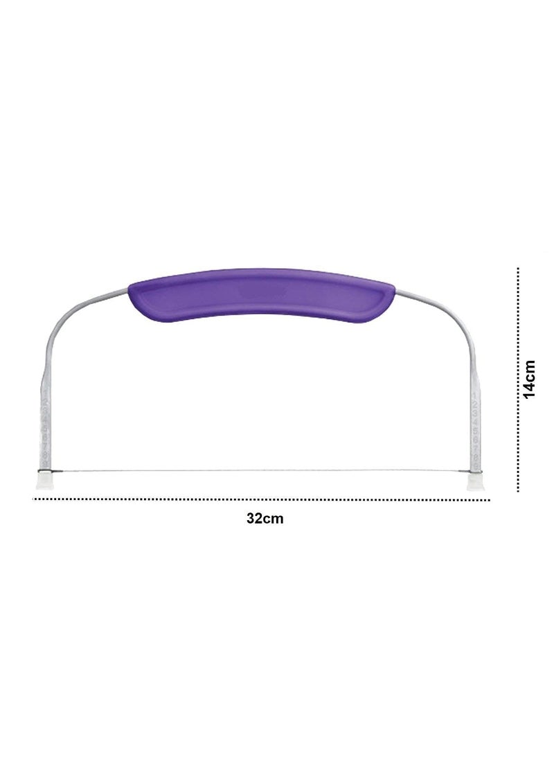 BAKING SET Baking Set Adjustable Bread Pizza Cake Slicer Cutter and Wire Leveler Stainless Steel Tool Multicolour  - Image 3