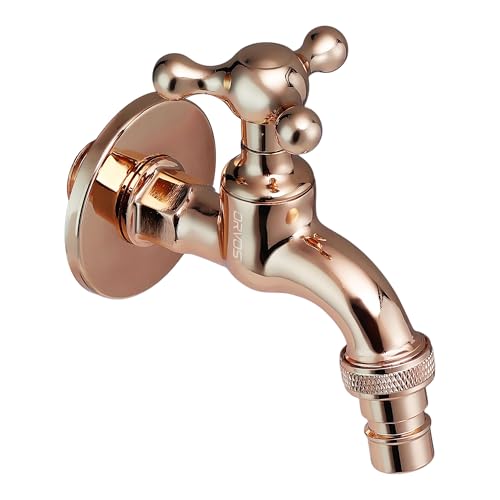 Orvos Water Tap, Monarch, Peaceful Edition, Full Brass Faucet, Royal Golden Color, for Gardens, Watering Plants, and Outdoor Washing Machines - Image 1