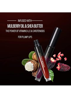Faces Canada FACES CANADA Comfy Silk Liquid Lipstick Infused With Nourishing Mulberry Oil & Shea Butter, Longwear Transfer Proof Highly Pigmented Lip Color With Smooth Texture, Satin Matte Finish - Zealous Red 10  - Image 4