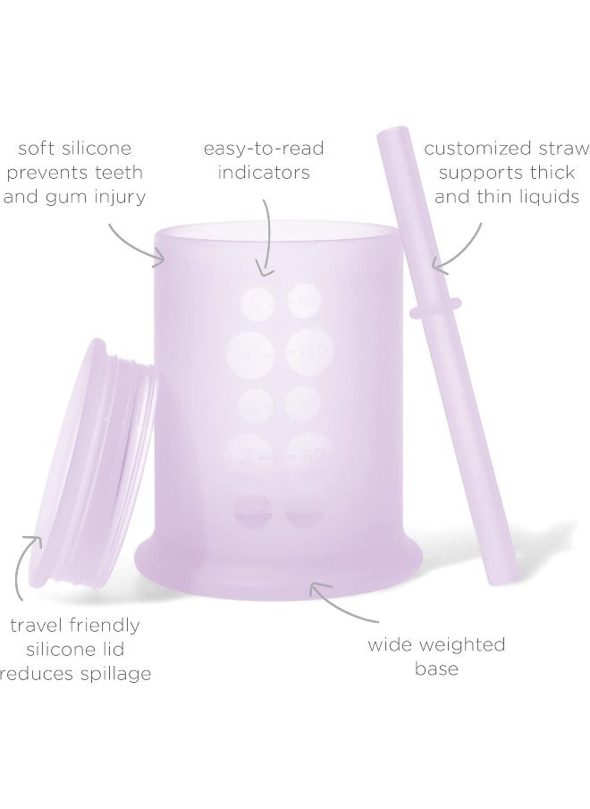 Olababy Olababy Silicone Training Cup with Straw Lid  - Image 2