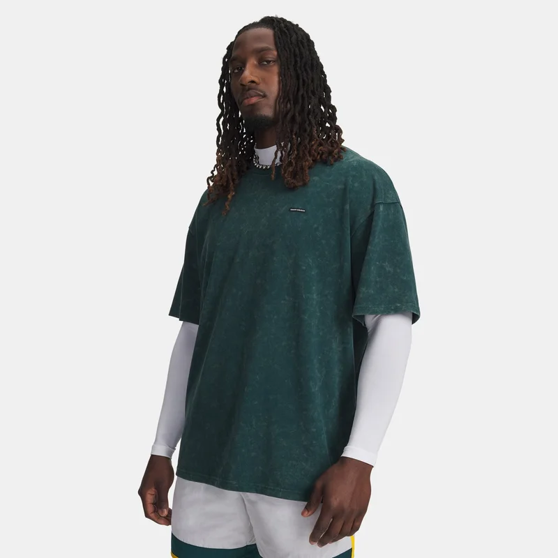 اندر ارمر Men's Heavyweight Logo T-Shirt