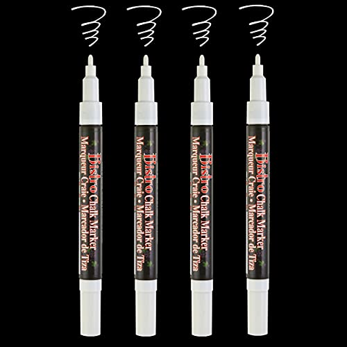 Marvy Uchida Bistro Chalk Marker Fine Point Set 4/Pkg - White - Image 3