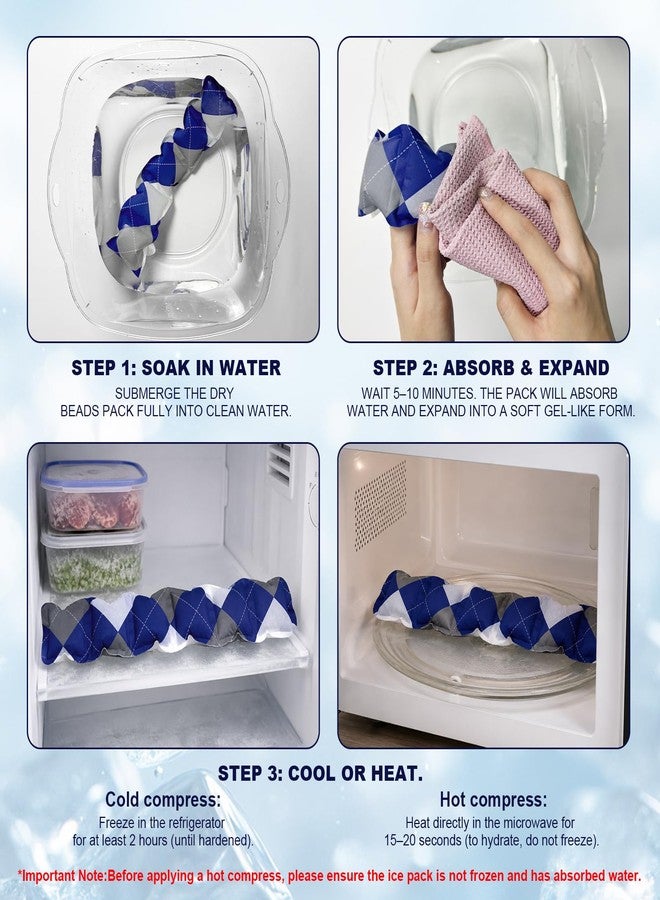 WORLD-BIO Reusable Cooling Neck Ice Pack Wrap, Ice Pack for Neck with 2 Cold Pads - Image 3