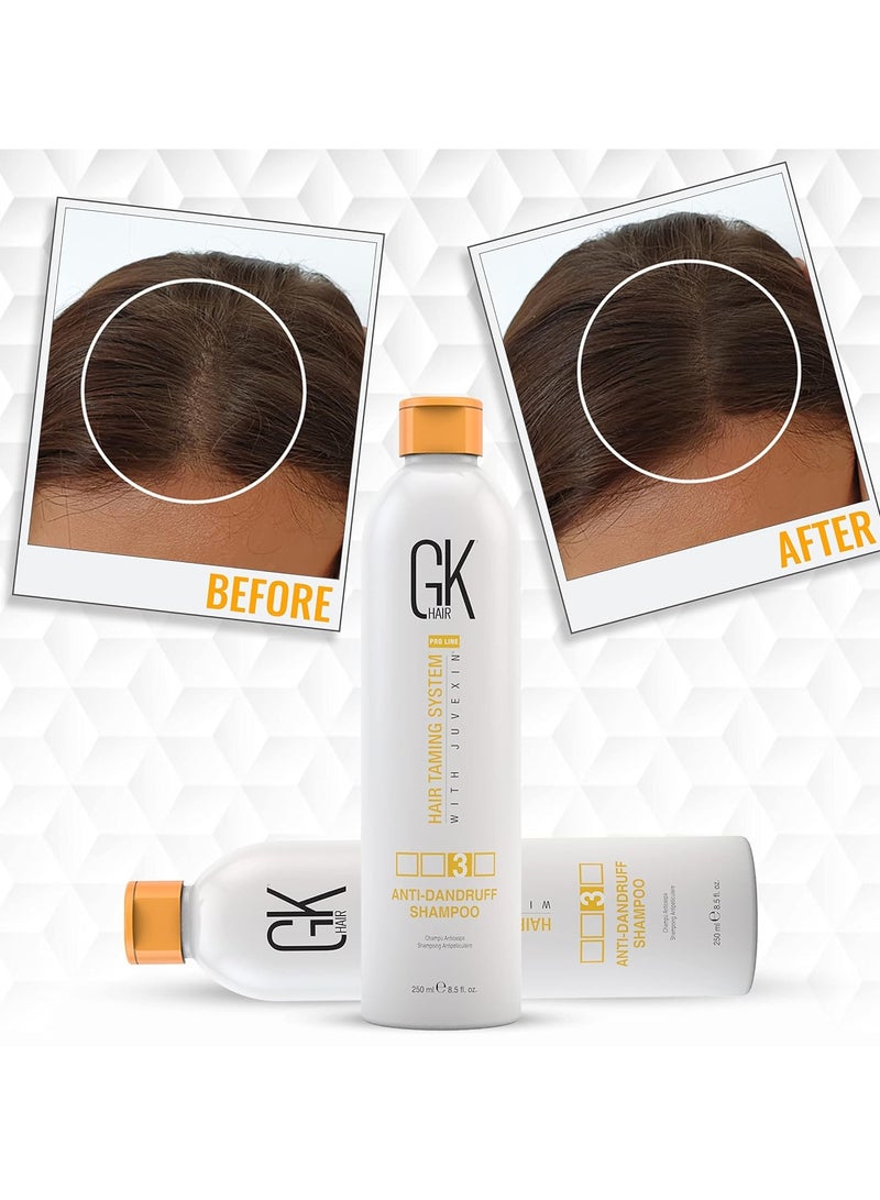 GK Hair Anti Dandruff Shampoo 8.5 Fl Oz/250ml Hair Deep Cleansing and Impurities Remover Anti Residue Sulfate Free Shampoo for Dry Damaged Hair for Men and Women - Image 5