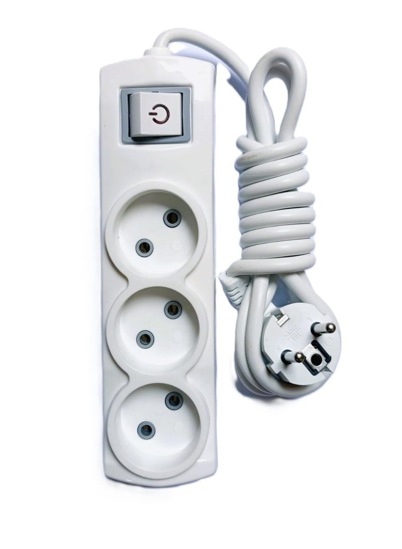 Turkish electrical extension cord with a 3-socket design - Image 2
