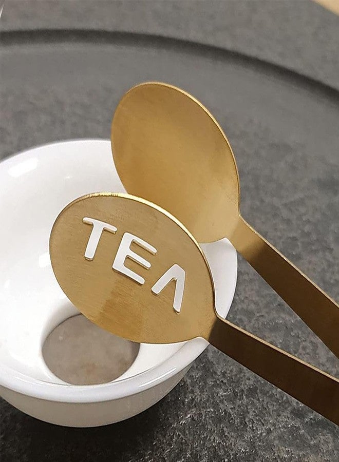 Qintreesify Tea Bag Squeezer Tongs,Tea Bag Squeezer,Tea Tongs,Stainless Steel Tea Tongs,Round Tea Filter Clamp,Tea Bag Strainer Clip Tea Bag Holder for Gripping Tea Strainer Spoon for Ice Sugar Cubes Bar (Gold) - Image 5