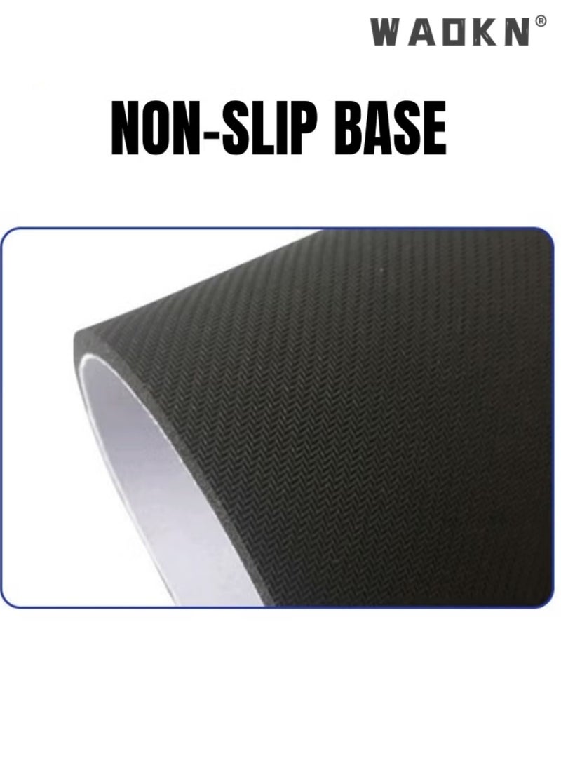 WAOKN Large Gaming Mouse Pad L Non-Slip Mouse Pad Large Keyboard Mouse Pad Desk Pad with Stitched Edge Leather Surface Waterproof Layer Mouse Pad ultra-high speed precise positioning and smooth operation, suitable for gamers, office and home - Image 3