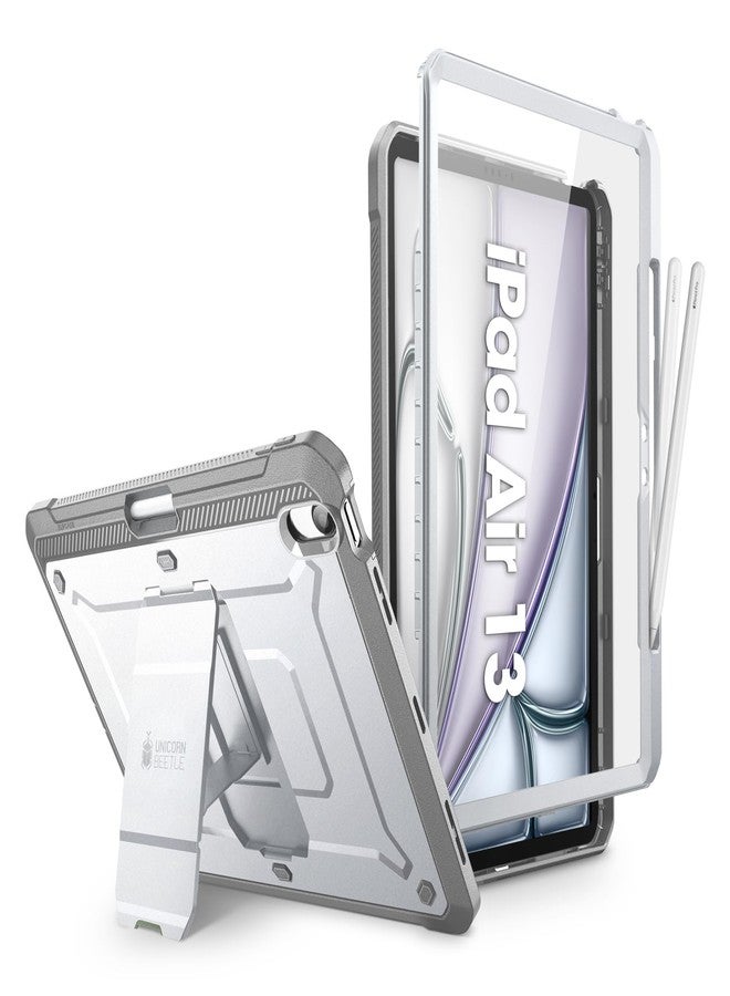 سوبكيس جراب SUPCASE لجهاز iPad Air مقاس 13 بوصة طراز M2 2024 مع حامل قلم (يونيكورن بيتل برو)، [واقي شاشة مدمج وحامل] [حماية فائقة] غطاء متين لكامل الجهاز لجهاز iPad Air مقاس 13 بوصة طراز M2، أبيض - Image 1