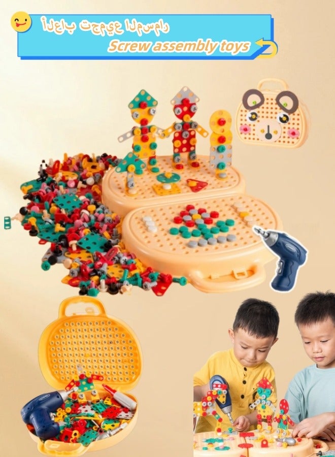 Screw Toy Bag Pretend Repair Tools Tool Toy Set Disassembly And Repair Toys Repair Toy Set Assembly Building Block Toys Early Education Toys  - Image 1