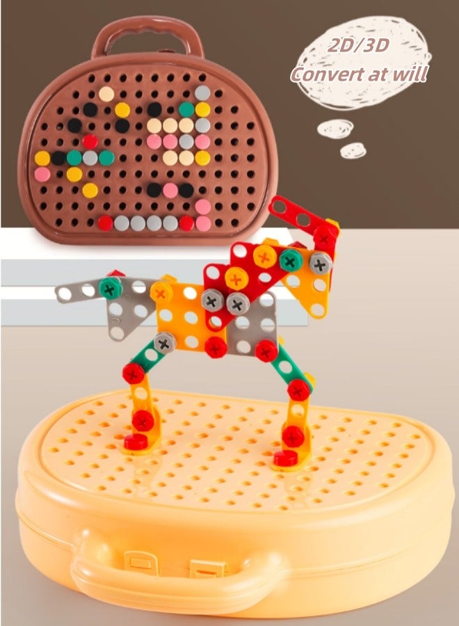 Screw Toy Bag Pretend Repair Tools Tool Toy Set Disassembly And Repair Toys Repair Toy Set Assembly Building Block Toys Early Education Toys  - Image 3