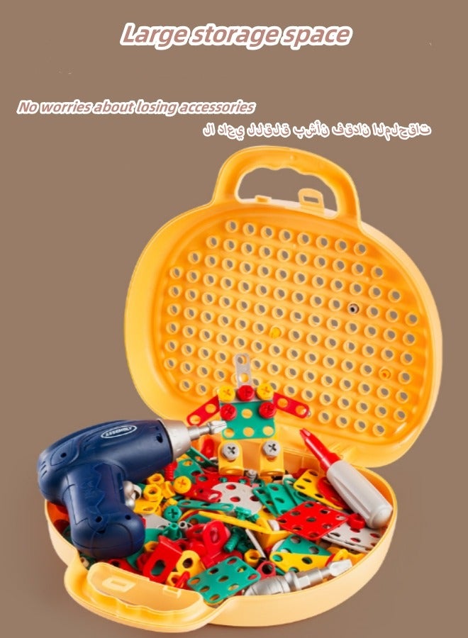 Screw Toy Bag Pretend Repair Tools Tool Toy Set Disassembly And Repair Toys Repair Toy Set Assembly Building Block Toys Early Education Toys  - Image 4