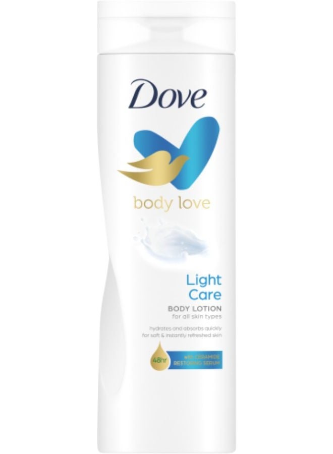 Dove Body Love Fast Absorbing Body Lotion Light Care For All Skin Types 400ml - Image 2