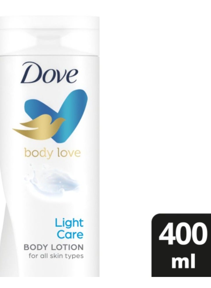 Dove Body Love Fast Absorbing Body Lotion Light Care For All Skin Types 400ml - Image 4