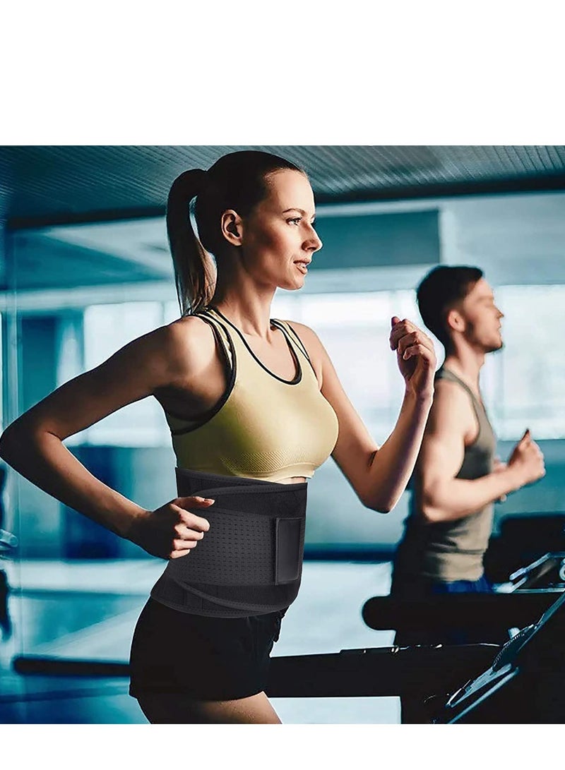 Lumbar Lower Back Brace Support Belt for Pain Relief Herniated Disc Sciatica Scoliosis Slimming Body Shaper, Adjustable Workout Waist Trimmer Women Men Weight Loss M - Image 2