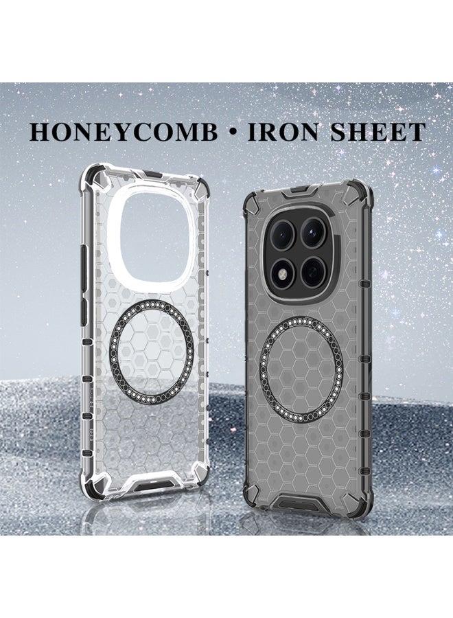 TEXEEM Honeycomb Transparent Case for Redmi Note 15 Pro+ , Shockproof Anti-Yellow Drop Protection Cover - Image 2