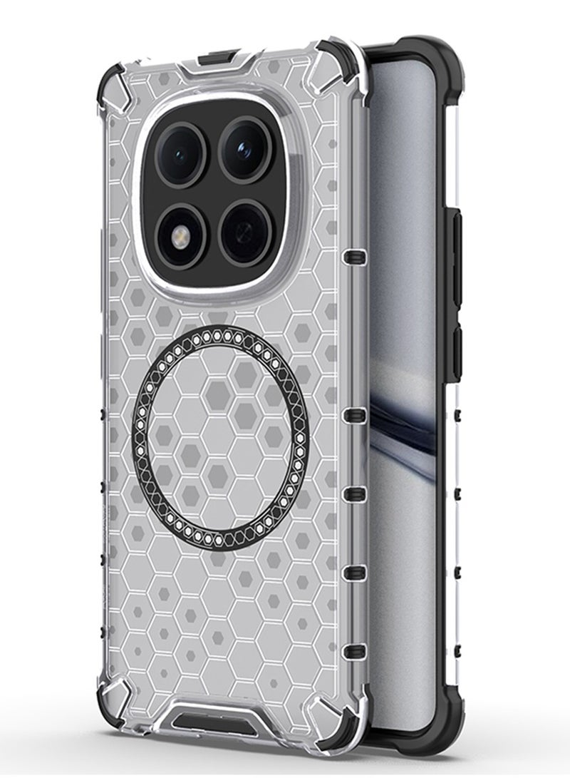 TEXEEM Honeycomb Transparent Case for Redmi Note 15 Pro+ , Shockproof Anti-Yellow Drop Protection Cover - Image 1