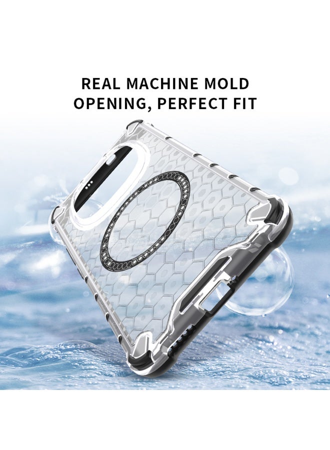 TEXEEM Honeycomb Transparent Case for Redmi Note 15 Pro+ , Shockproof Anti-Yellow Drop Protection Cover - Image 4