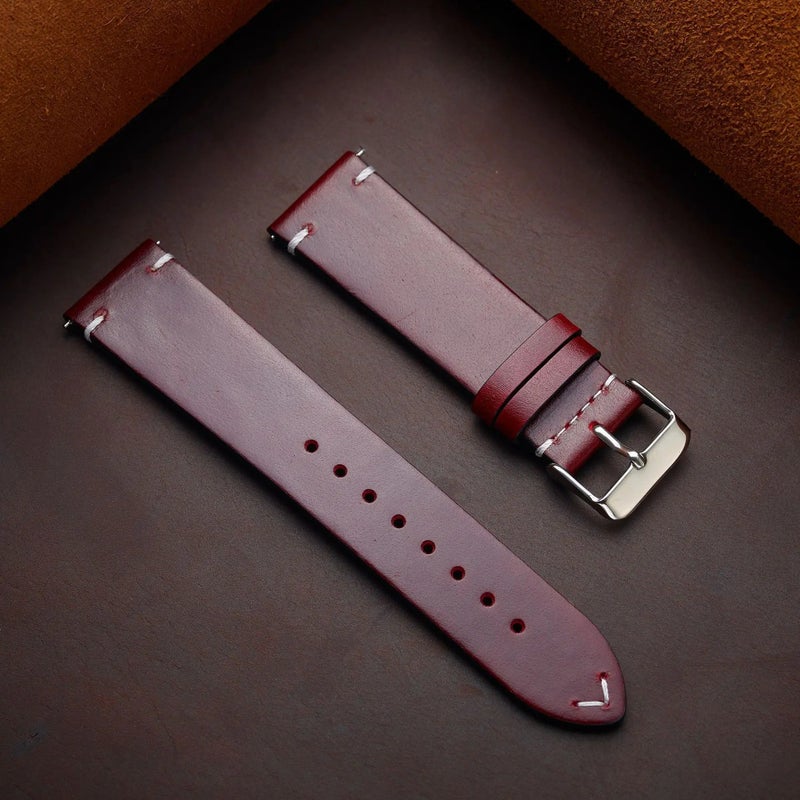 Bluejw BEAEN 18mm 19mm 20mm 21mm 22mm 24mm Replacement Leather Fur Watch Strap Compatible with Garmin Samsung Huawei Smart Watches – Easy to Replace the Watch Strap - Image 3