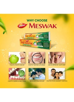 Dabur Meswak Complete Oral Care Toothpaste - 400G (200G X 2, Pack Of 2) | Complete Oral & Gum Care Toothpaste | Contains Pure & Rare Miswak Extract | No Added Fluoride, Paraben, Triclosan & Formalin  - Image 4