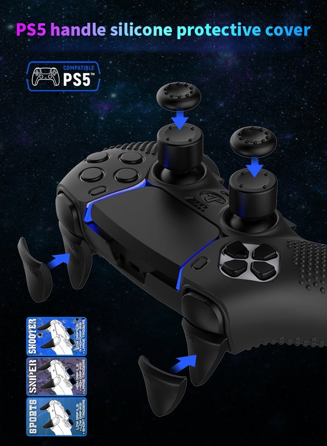 PlayStation 5 Controller Non-slip Protective Case Sony PS5 Wireless Controller Grip with Anti-Slip Anti-Scratch Silicone Dustproof Protective PS5 Controller Skin Protector  - Image 2
