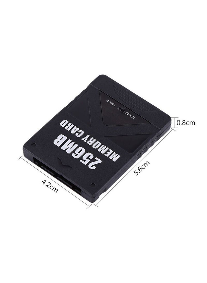 Generic - عصا حفظ بيانات لعبة بطاقة الذاكرة سعة 256 ميجابايت لوحدة تحكم ألعاب Sony PlayStation 2 - Image 1