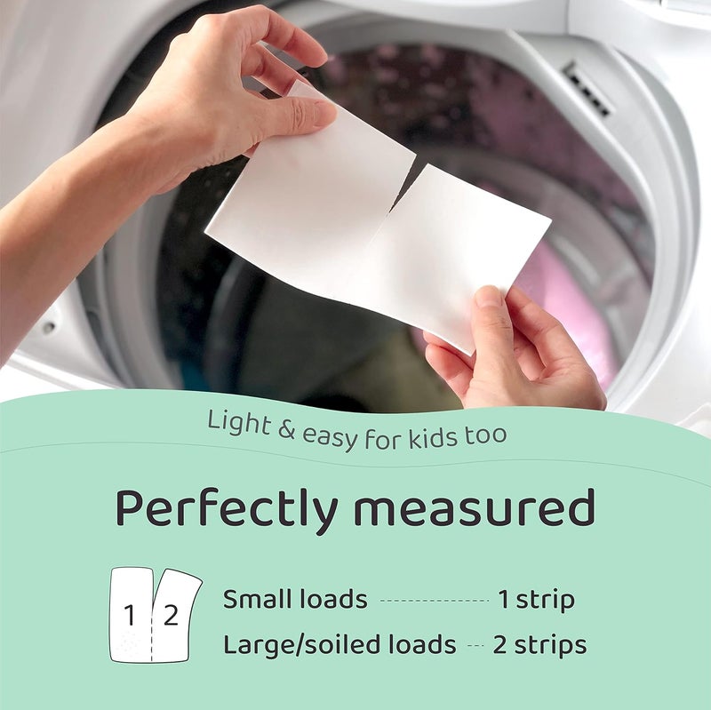 Lazy Coconuts Eco Friendly, Plant Powered Laundry Detergent Strips - Fragrance Free, Unscented, Ultra Concentrated, Earth Friendly No Plastic - Lightweight and Perfect For Home, Dorms, Travel, Camping - Image 3