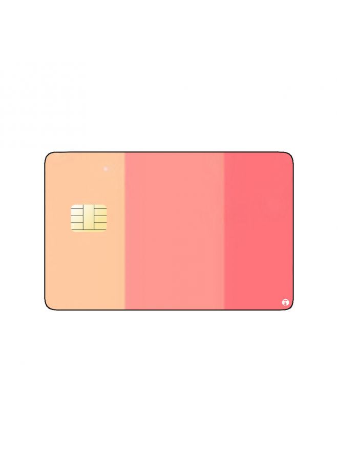 RKN PRINTED BANK CARD STICKER Beautiful Colorful Stripes Drawing - Image 2