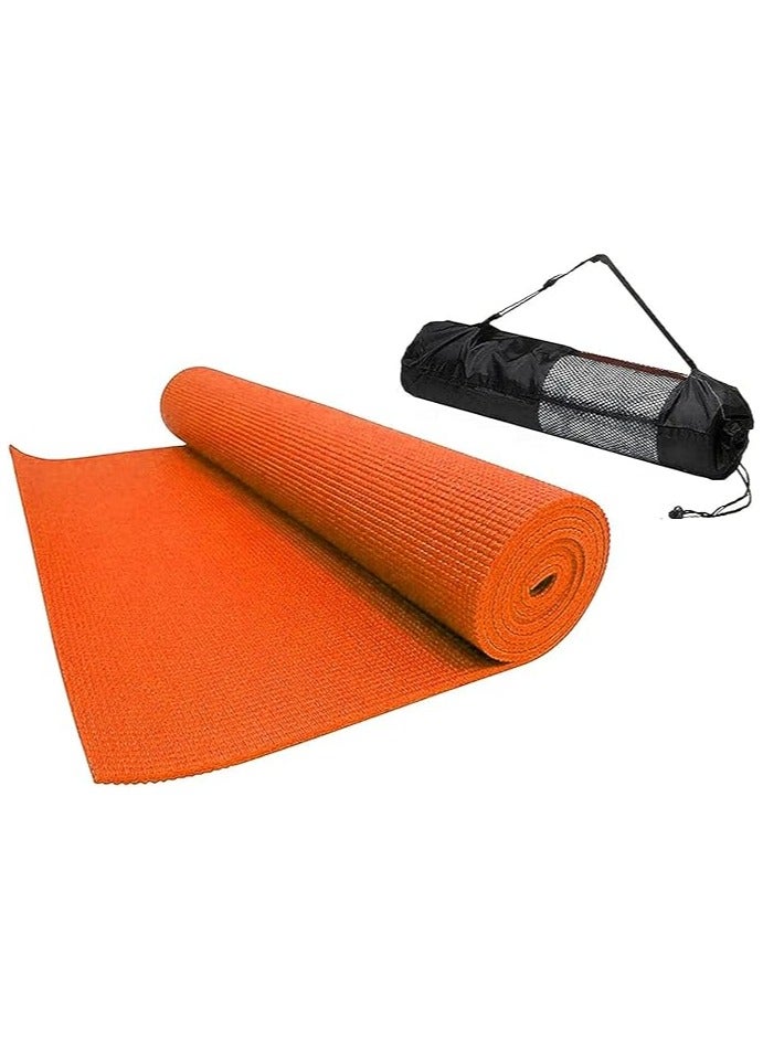 QSHOP Ultimate Premium Non-Slip 6mm Yoga Mat with Attached Carrying Bag Ideal for High Intensity Interval Training, Pilates, Yoga and Many Other Home Exercises from QShop®️  - Image 1