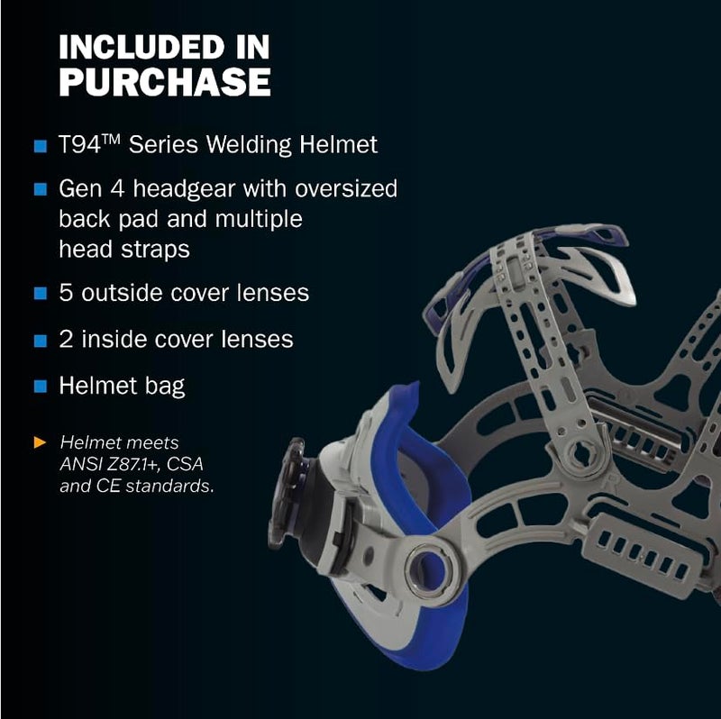 Miller 287768 T94i XL Clearlight 20  Series Welding Mask  Auto Darkening Welding Helmet with Clear Lense  High Definition View - Image 3