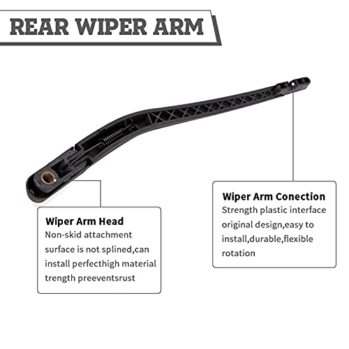 HODEE Rear Wiper Arm Blade Nut Set Replacement for Volvo XC90 Stdrd Platinum 2007-2014,XC90 R-Design 2012-2014,XC60 2012-2017, Rear Wiper Cover Accessories Assembly,Back Windshield Window Cap - Image 4