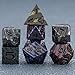 Maywin Inlay Metal Dice Set 7pcs Luxury DND Dice with Decorative Inlay Heavy Zinc Alloy RPG Dice for Tabletop Games - Image 4