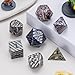 Maywin Inlay Metal Dice Set 7pcs Luxury DND Dice with Decorative Inlay Heavy Zinc Alloy RPG Dice for Tabletop Games - Image 2