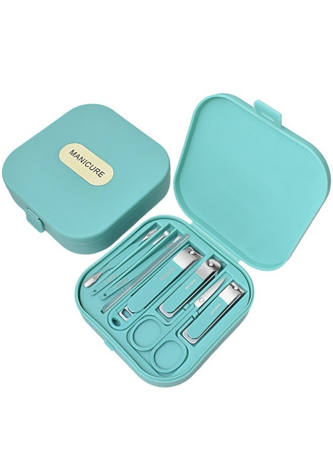 MANICURE مجموعة قص الأظافر المحمولة الجديدة المضادة للتناثر 8 قطع - Image 4
