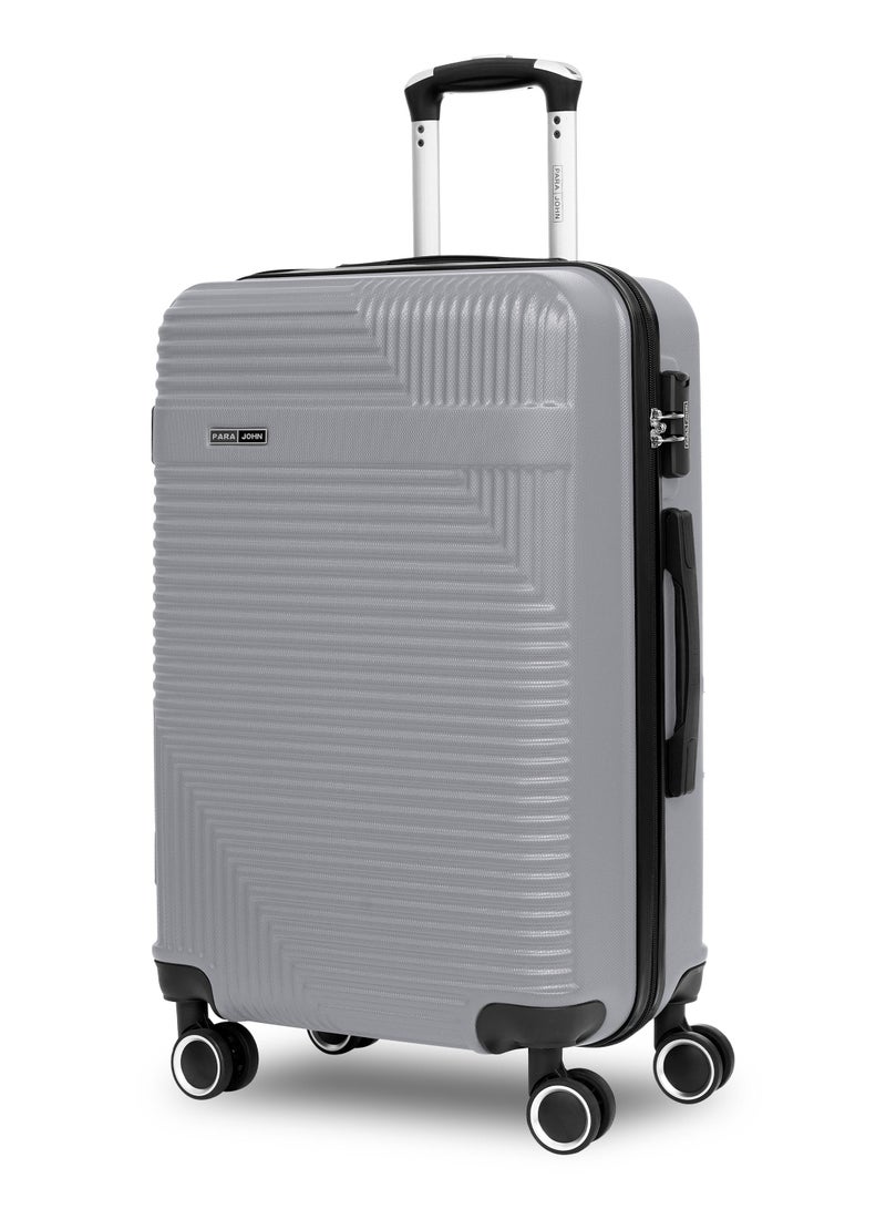 PARAJOHN Cabin Size Lightweight ABS Hardside Spinner Luggage Trolley -20 Inch | Carrying 10KG 8 Wheel Hardshell Suitcase Silver - Image 1