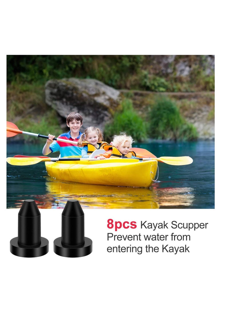 KASTWAVE Kayak Drain Plug Silicone Scupper Plugs Drain Holes Stopper Bung for Most Fishing Boats Kayak  - Image 3