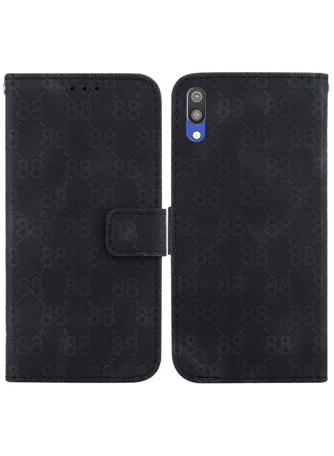 S-TOP Case For Samsung Galaxy A10 / M10 Double 8-shaped Embossed Leather Phone Case - Image 1