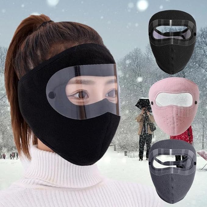 Sixfire Applience Unisex Full Winter Face Mask Windproof And Sun Protection Warm Eye Protection Screen Goggles Cycling and Bike Mask For Women and Men Black, Pack of 1 - Image 3