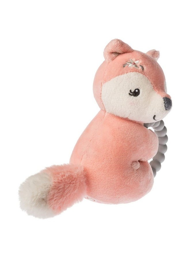 Mary Meyer Soft Baby Rattle With Soothing Teether Ring, 6-Inches, Sweet-N-Sassy Fox  - Image 2