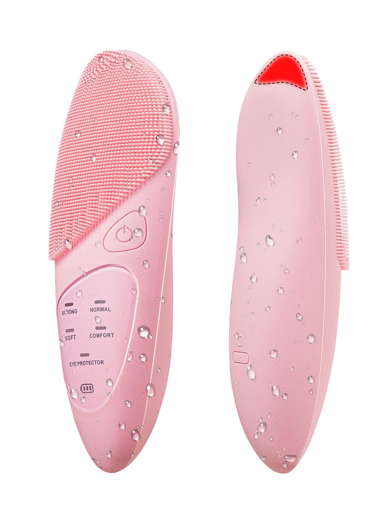 Portable Rechargeable Waterproof Sonic Facial Cleansing Brush, Deep Clean and Exfoliate with Silicone Technology - Image 1