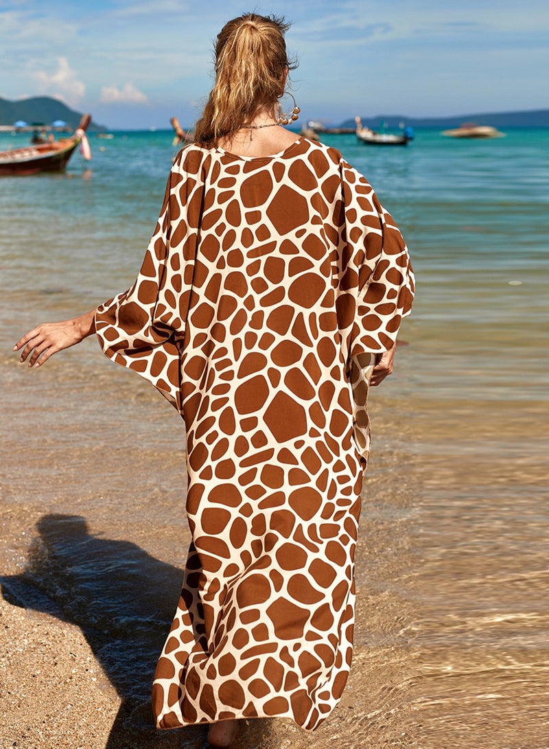 إسكدنيا قميص غطاء الشاطئ الكبير والتنورة الطويلة - Image 2