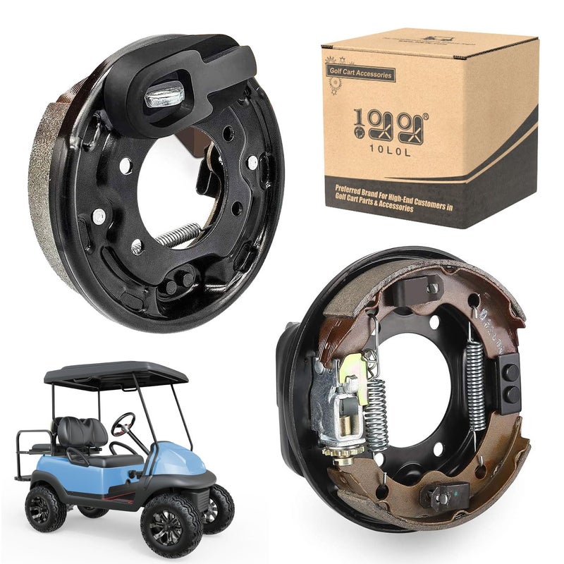 10L0L Brake Assembly for Club Car, Complete Left & Right Rear Brakes Compatible with Club Car DS/Precedent 1995-Up & Tempo 2018-Up, Golf Cart Brake Cluster Kit, Replaces OEM 101823301 103380202 - Image 1