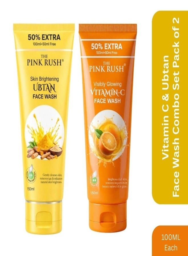 The Pink Rush غسول الوجه "ذا بينك راش" بفيتامين سي وأوبتان، للرجال والنساء، 100 مل لكل عبوة (عبوتان) - Image 3